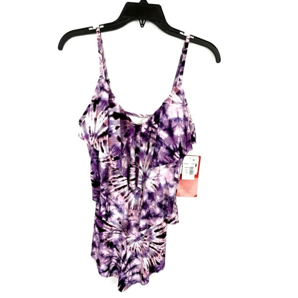 Magicsuit Women’s Purple Slimming Tankini Top Size 10